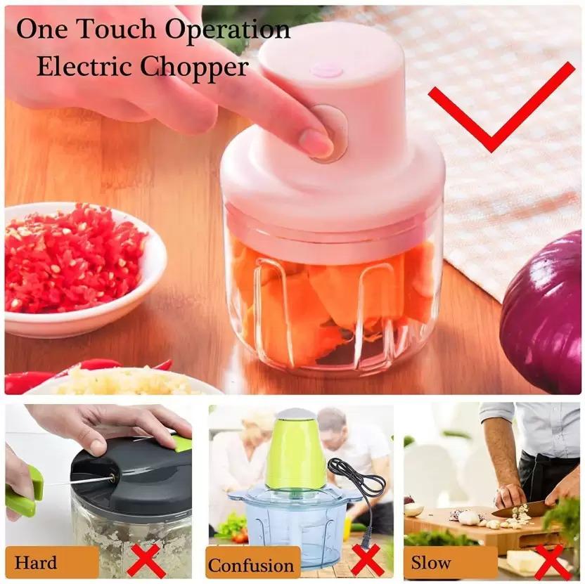 Home Buzz Electric Mini Garlic Chopper Electric