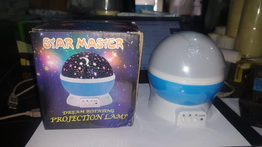 Star Master Rotating 360 Degree Moon Night Light Lamp Projector with Colors and USB Cable,Lamp for Kids Room Night Bulb (Multi Color,Pack of 1) (Random)